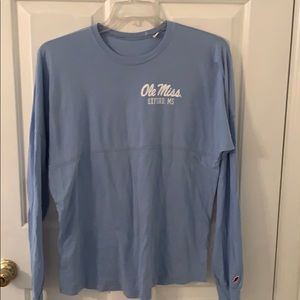 Long sleeve Ole Miss spirit tee